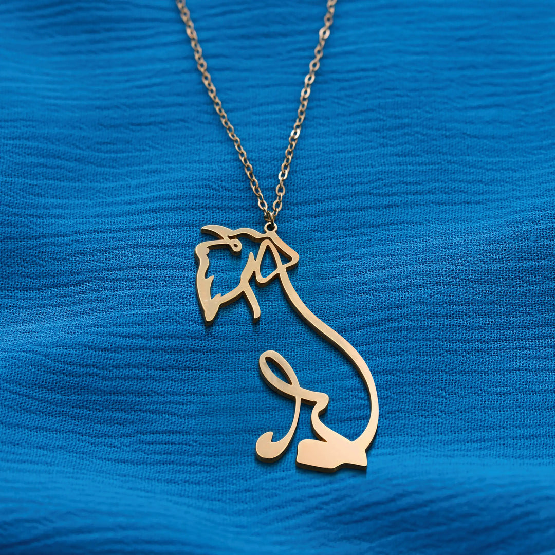 Dog Breed - Line art Necklace
