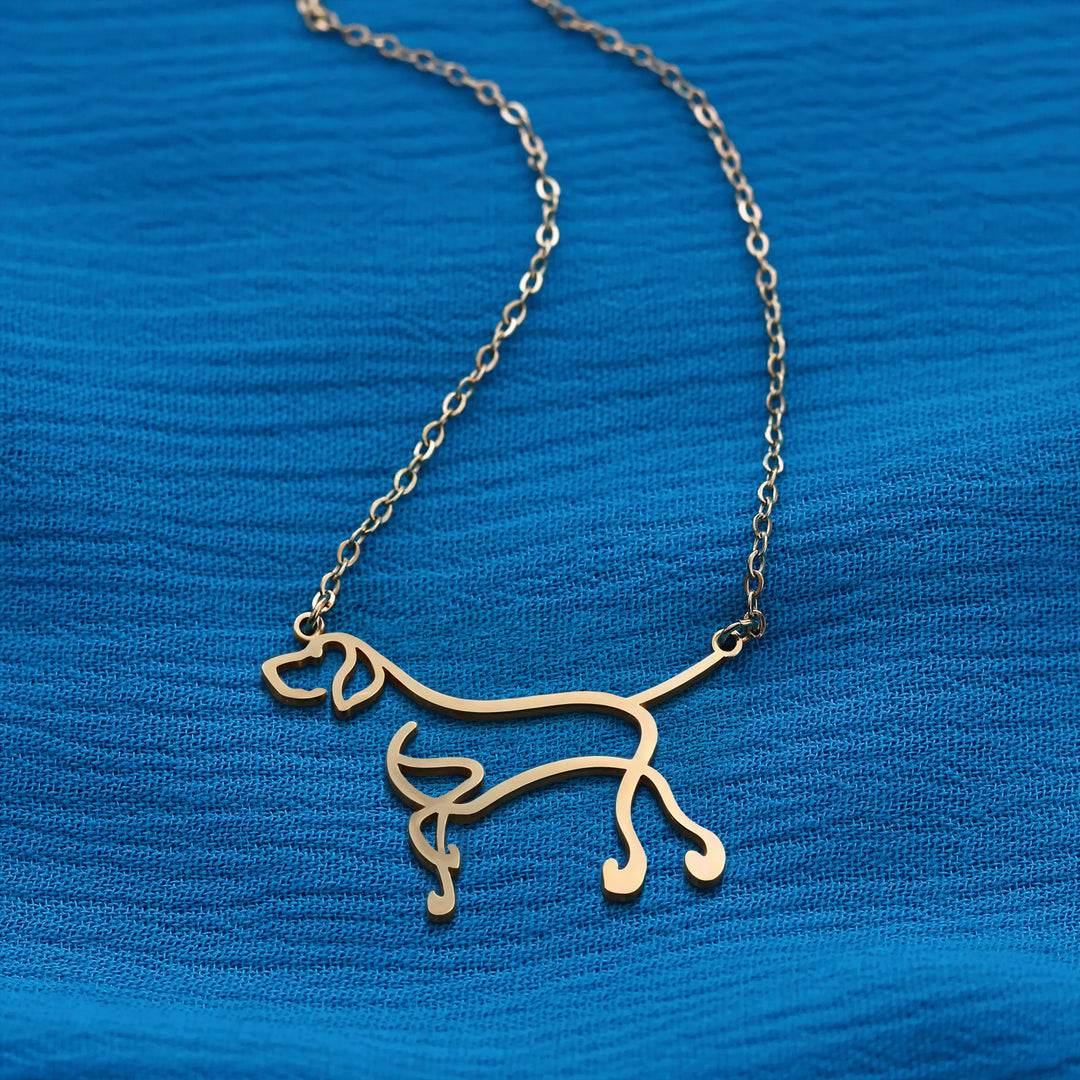Dog Breed - Line art Necklace