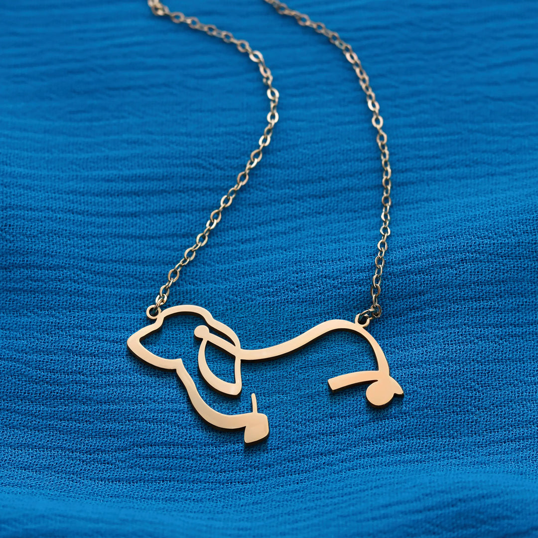 Dog Breed - Line art Necklace