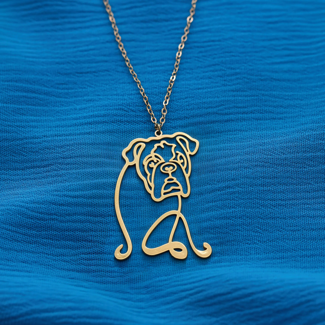 Dog Breed - Line art Necklace