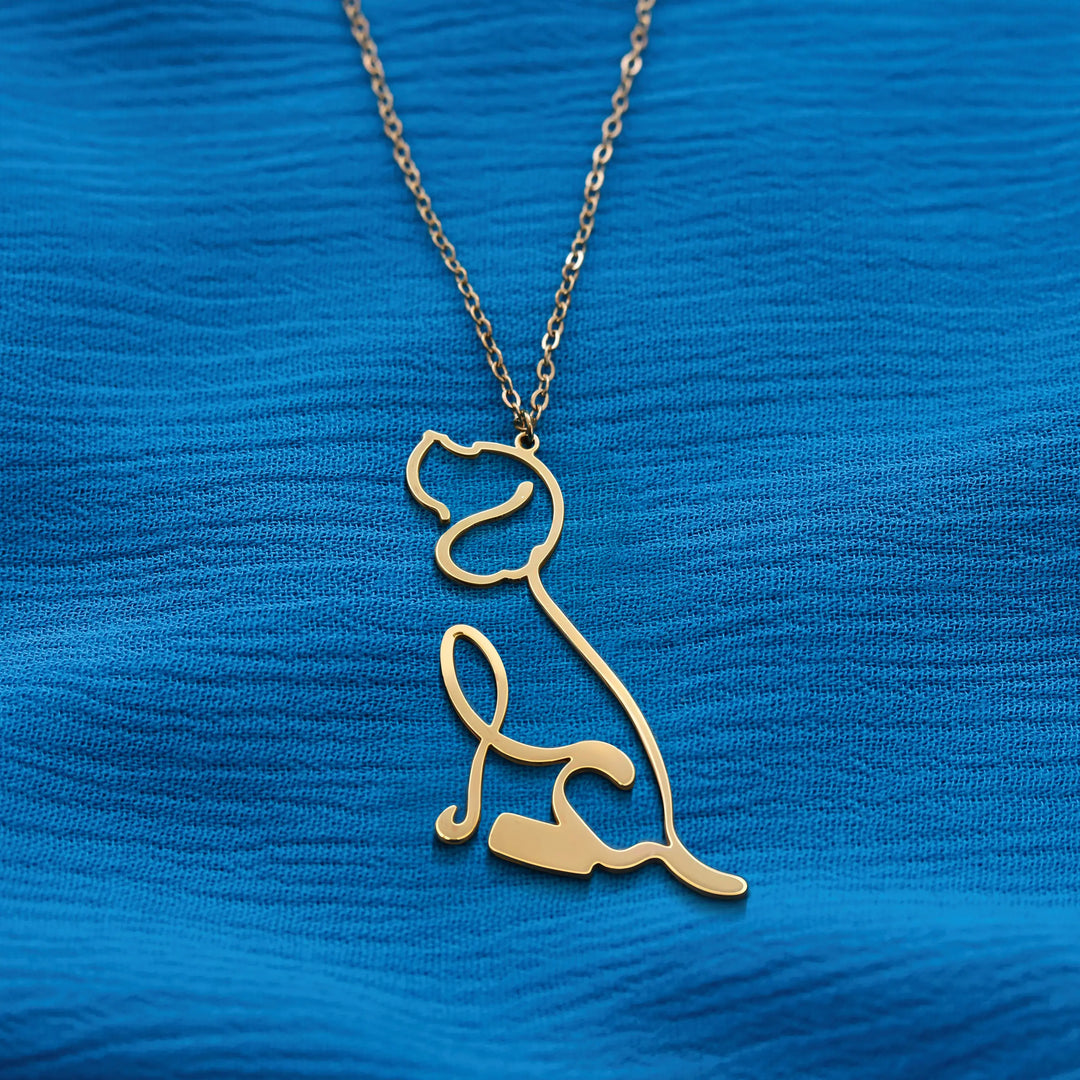 Dog Breed - Line art Necklace