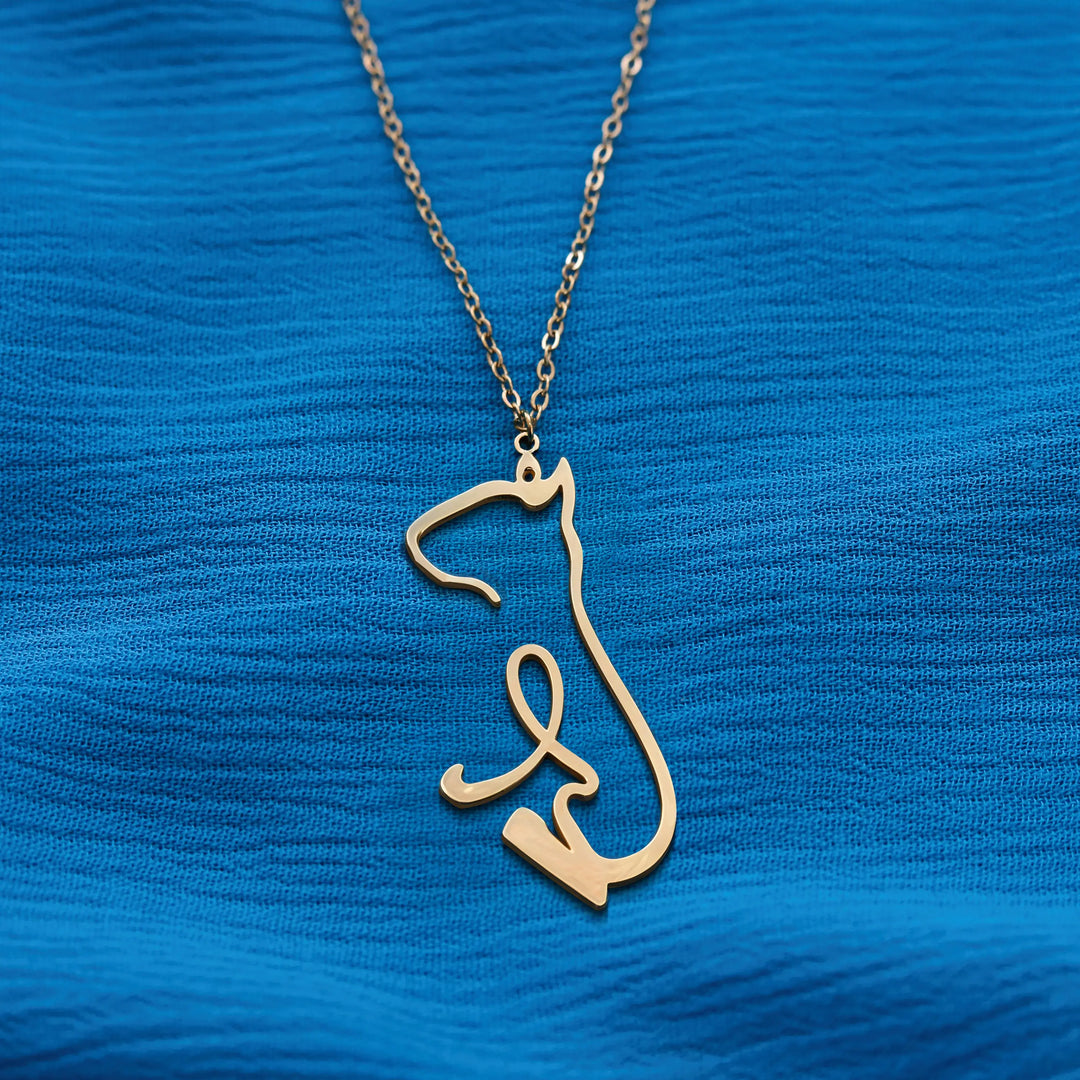 Dog Breed - Line art Necklace