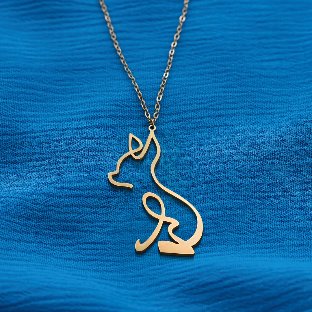 Dog Breed - Line art Necklace