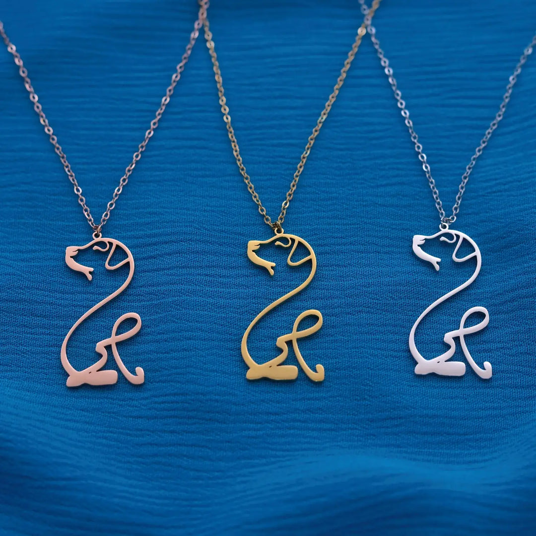 Dog Breed - Line art Necklace