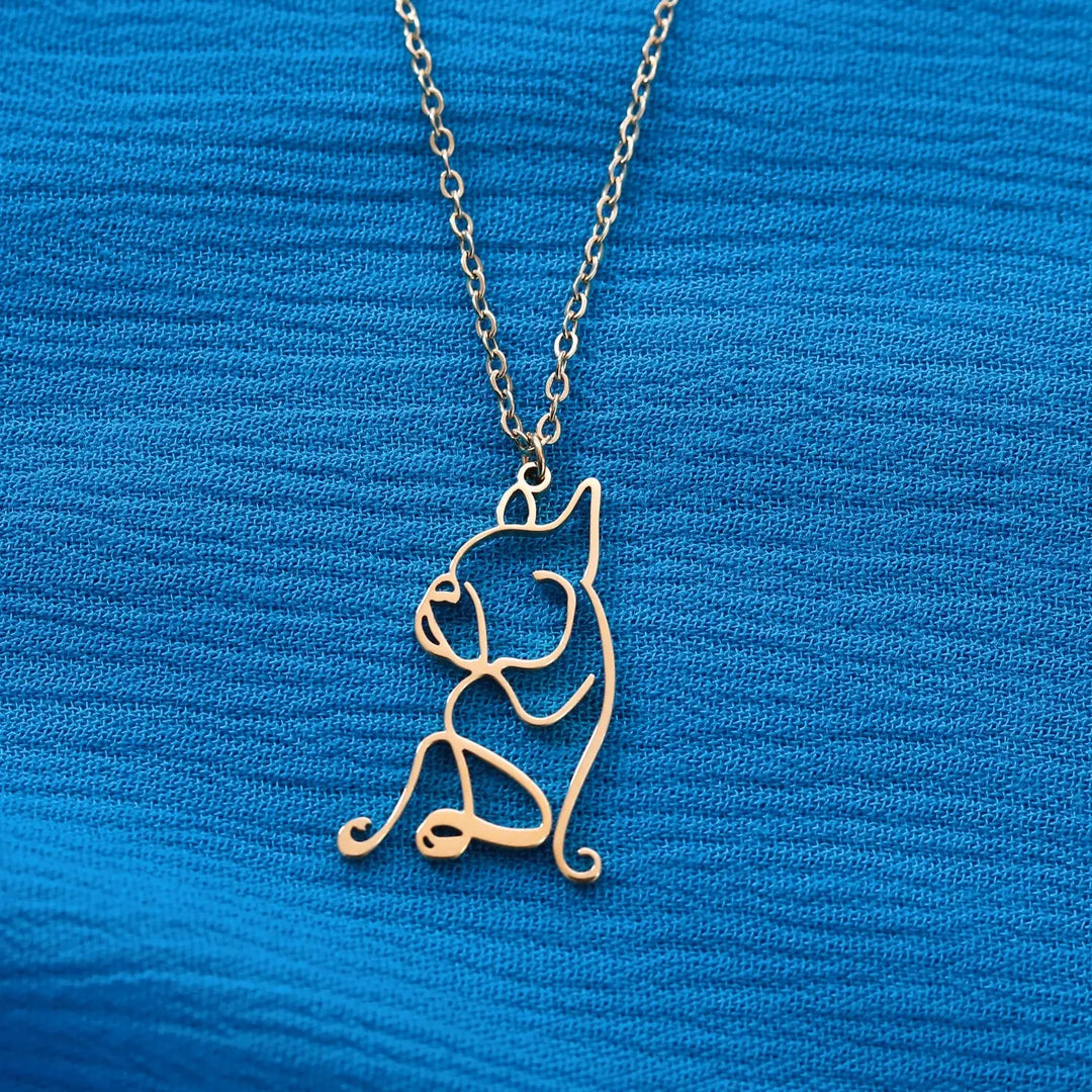 Dog Breed - Line art Necklace