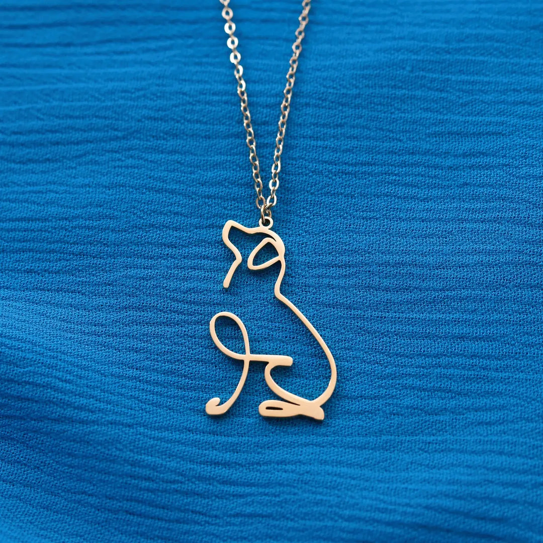 Dog Breed - Line art Necklace