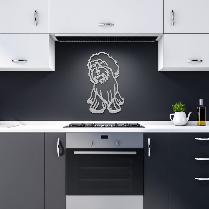 Cockapoo Line Art - Metal Wall Sign