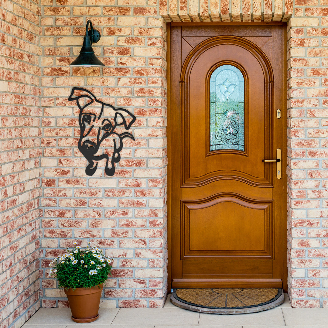 Jack Russell Line Art - Metal Wall Sign
