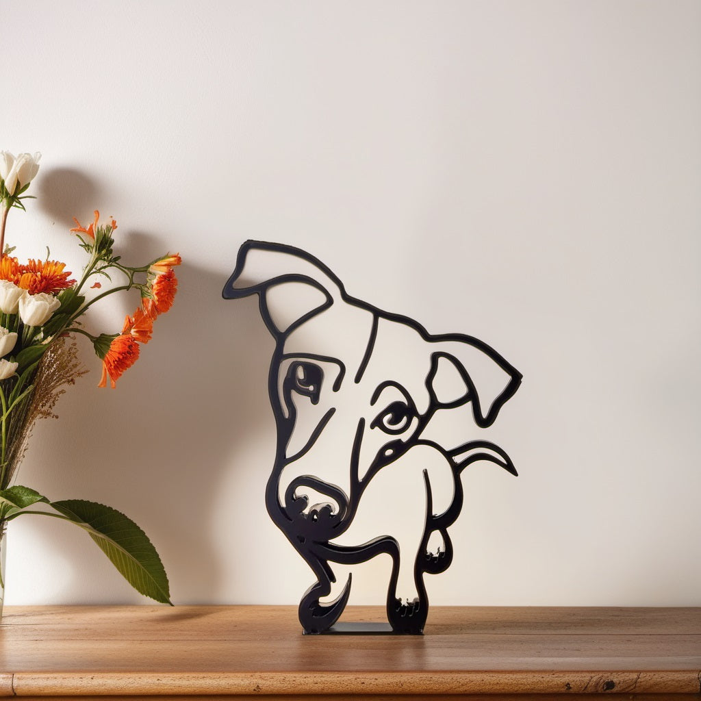 Dog Breed - Line Art Sculpture