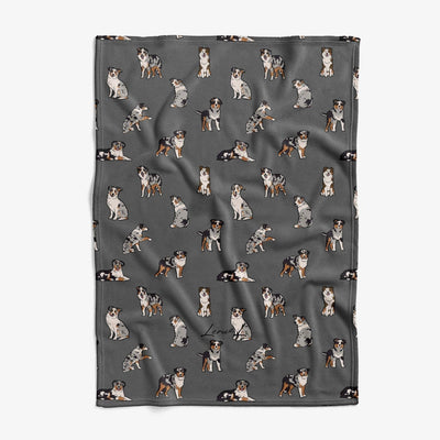Australian Shepherd  - Comfy Fleece Blanket