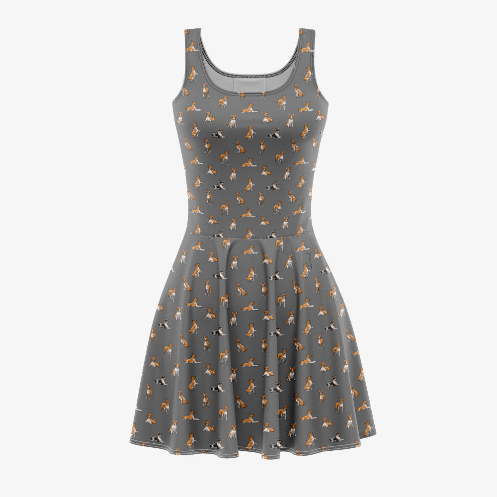 Basenji - Skater Dress