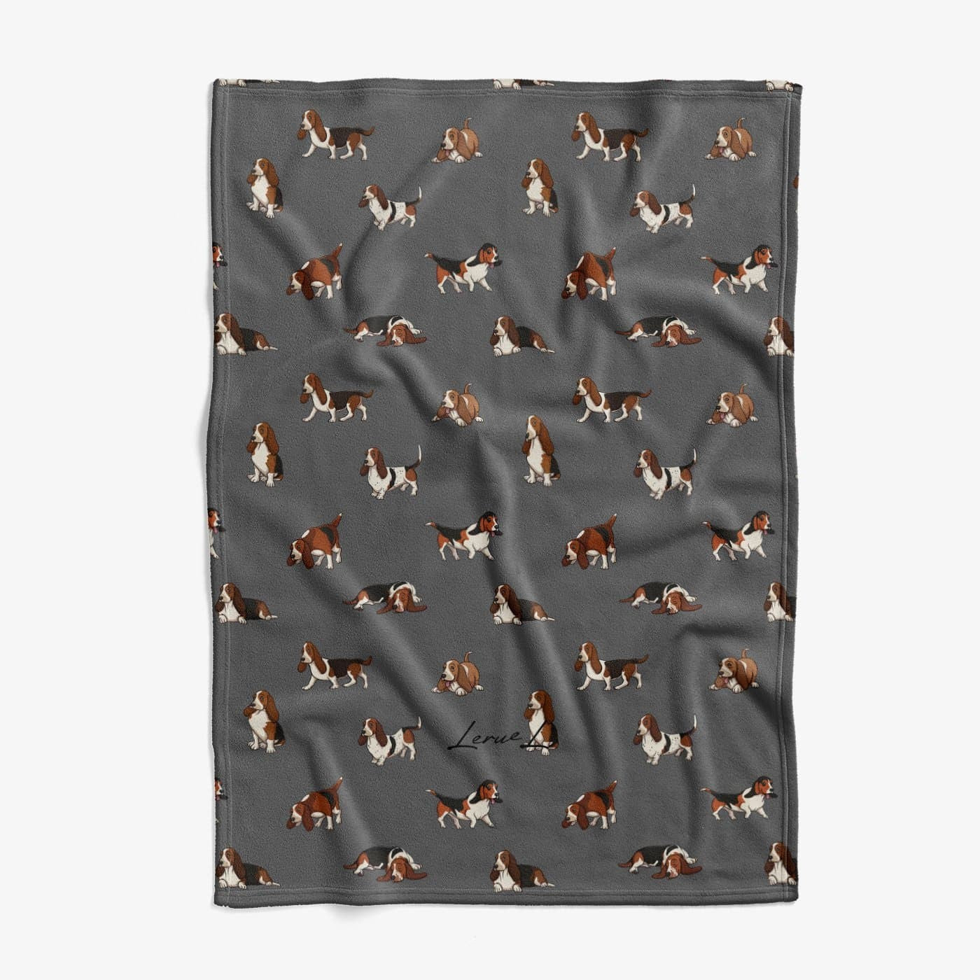 Basset Hound  - Comfy Fleece Blanket