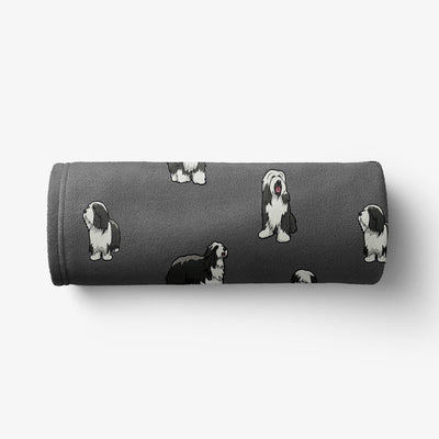 Bearded Collie - Comfy Fleece Blanket