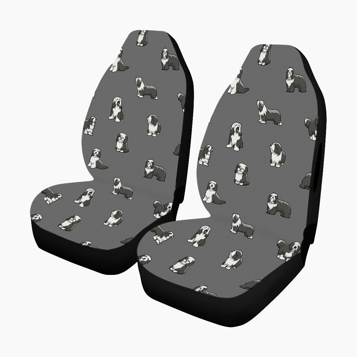 Bearded Collie - Pair of Car Seat Covers