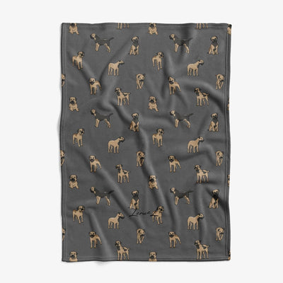 Border Terrier - Comfy Fleece Blanket
