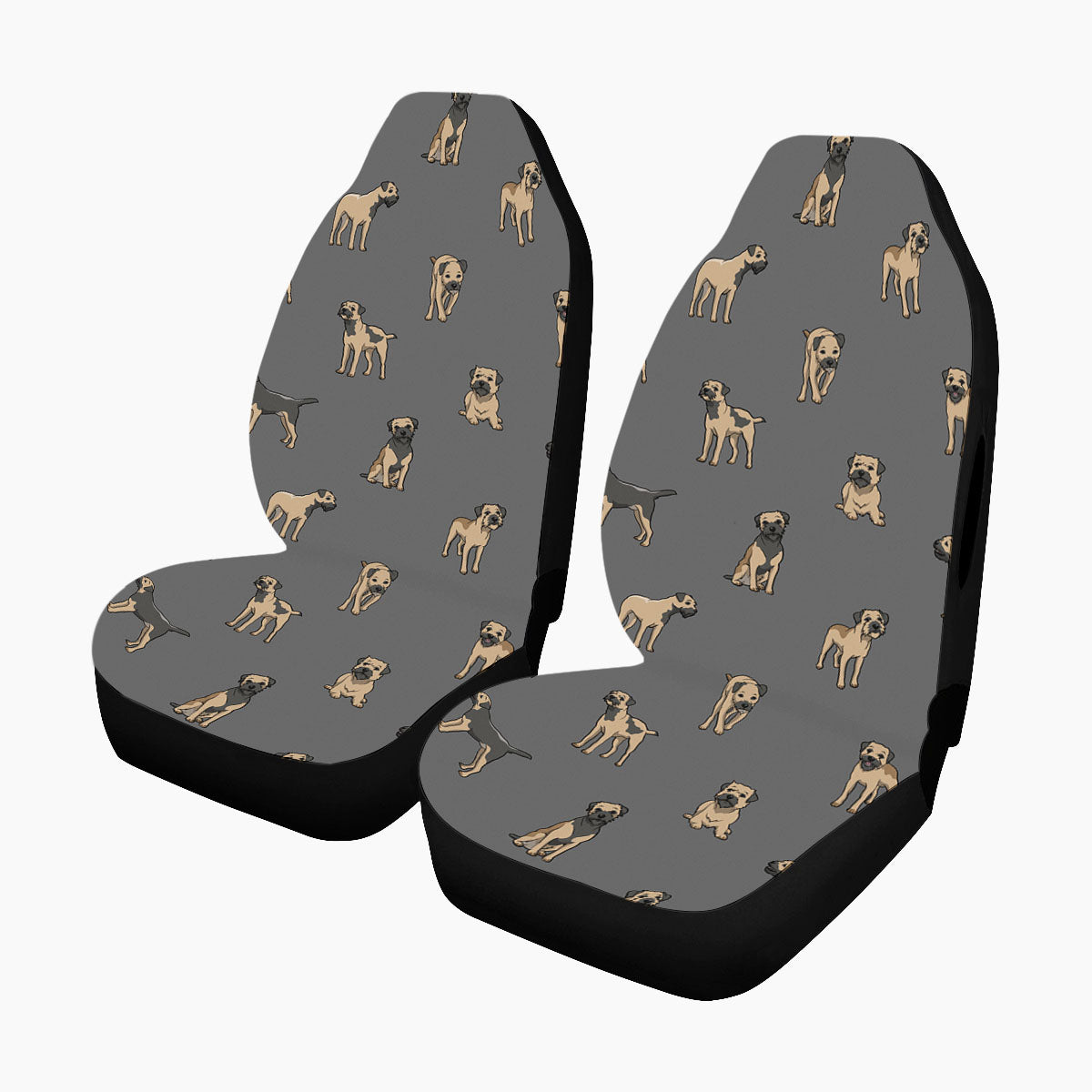 Border Terrier - Pair of Car Seat Covers