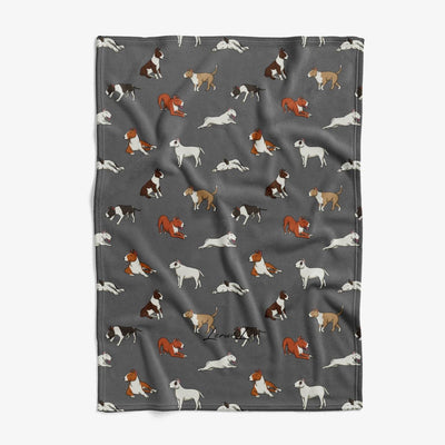 Bull Terrier  - Comfy Fleece Blanket