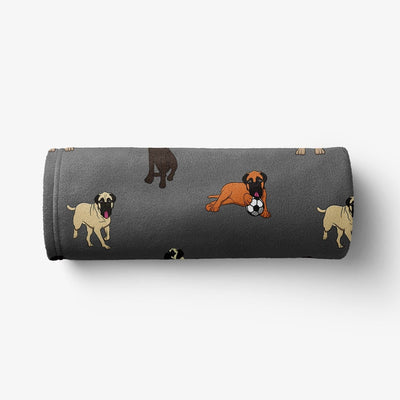 Bullmastiff  - Comfy Fleece Blanket