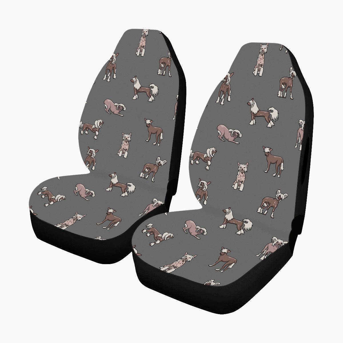 Chinese Crested - Pair of Car Seat Covers