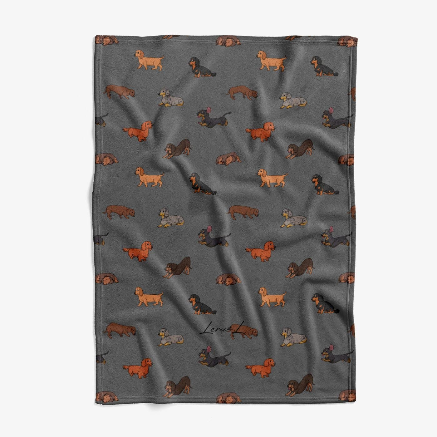 Dachshund  - Comfy Fleece Blanket