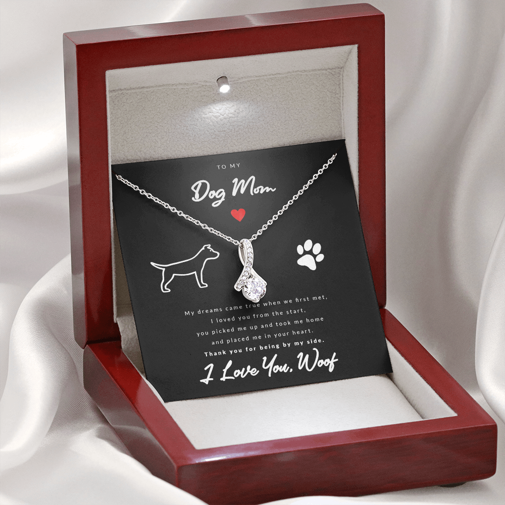 From Dog to Mom (American Bulldog) - Beauty Drop Necklace