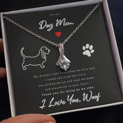 From Dog to Mom (Basset Hound) - Beauty Drop Necklace