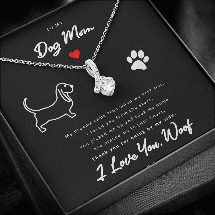 From Dog to Mom (Basset Hound) - Beauty Drop Necklace