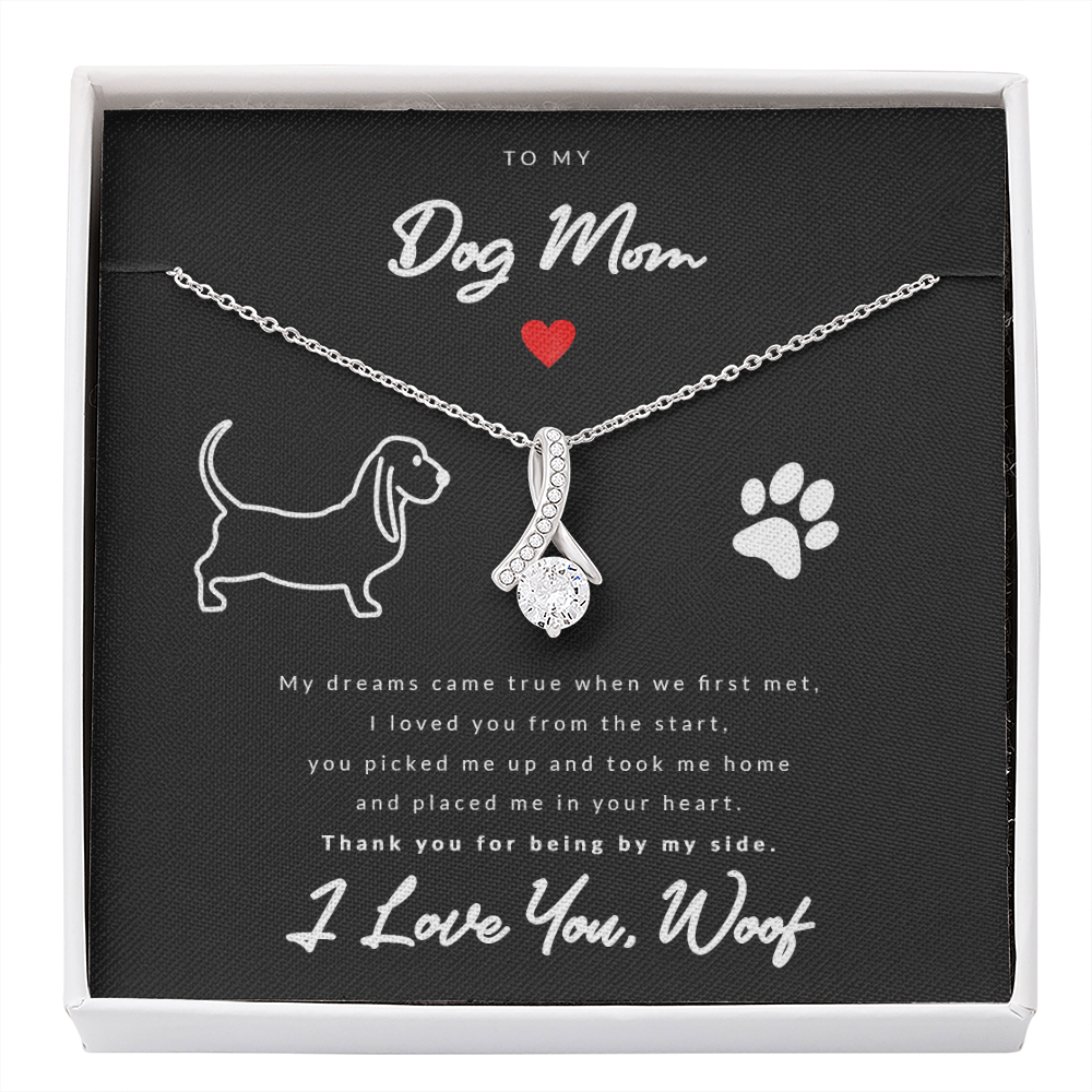 From Dog to Mom (Basset Hound) - Beauty Drop Necklace