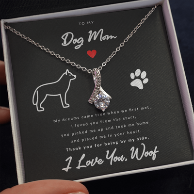 From Dog to Mom (Border Collie) - Beauty Drop Necklace