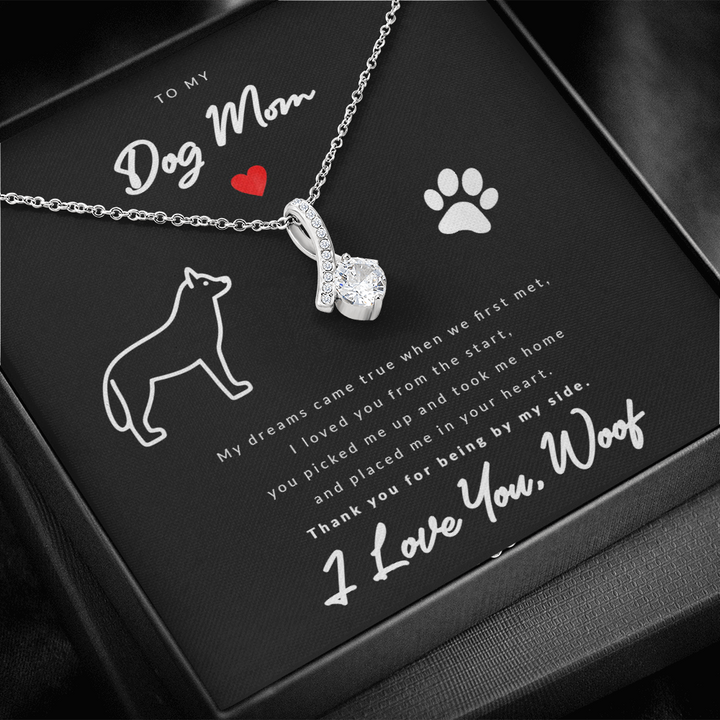 From Dog to Mom (Border Collie) - Beauty Drop Necklace