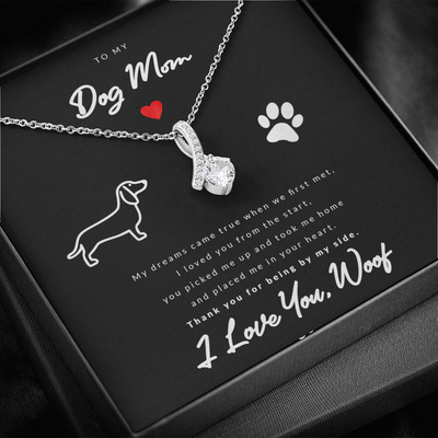 From Dog to Mom (Dachshund) - Beauty Drop Necklace