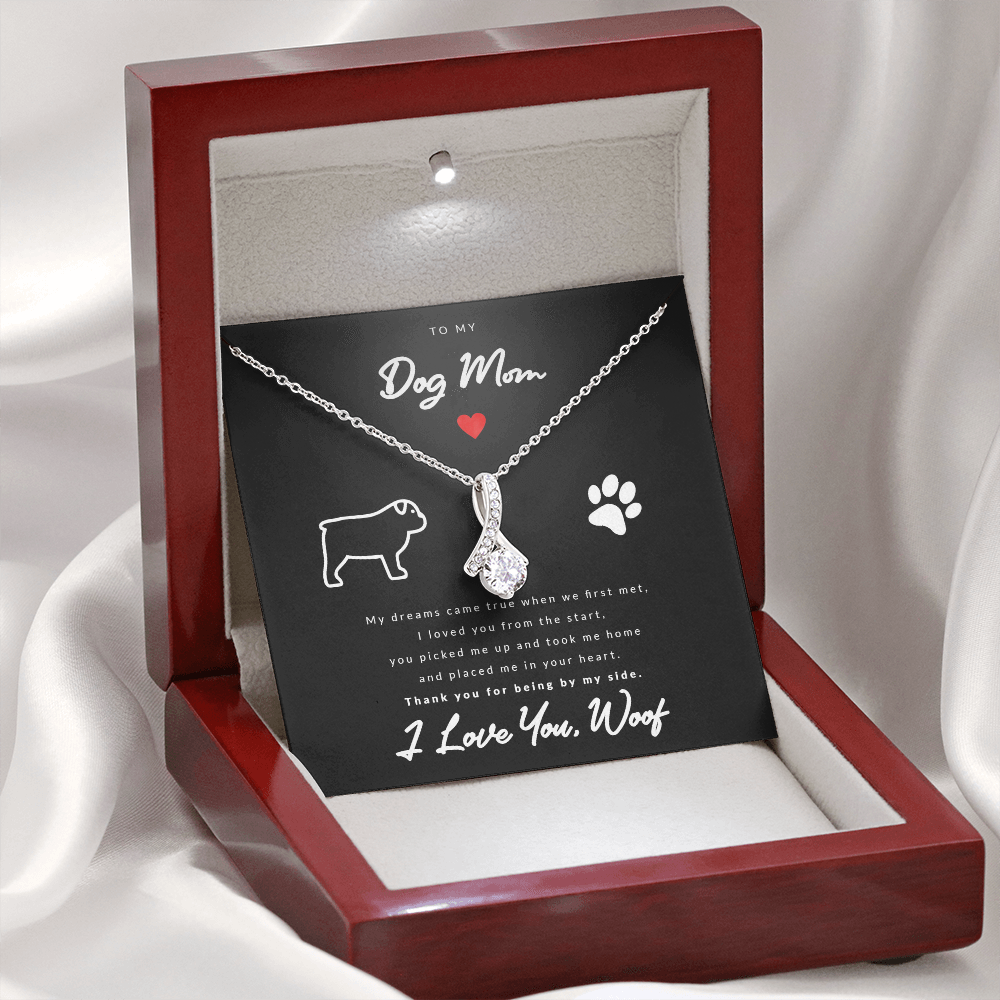 From Dog to Mom (English Bulldog) - Beauty Drop Necklace