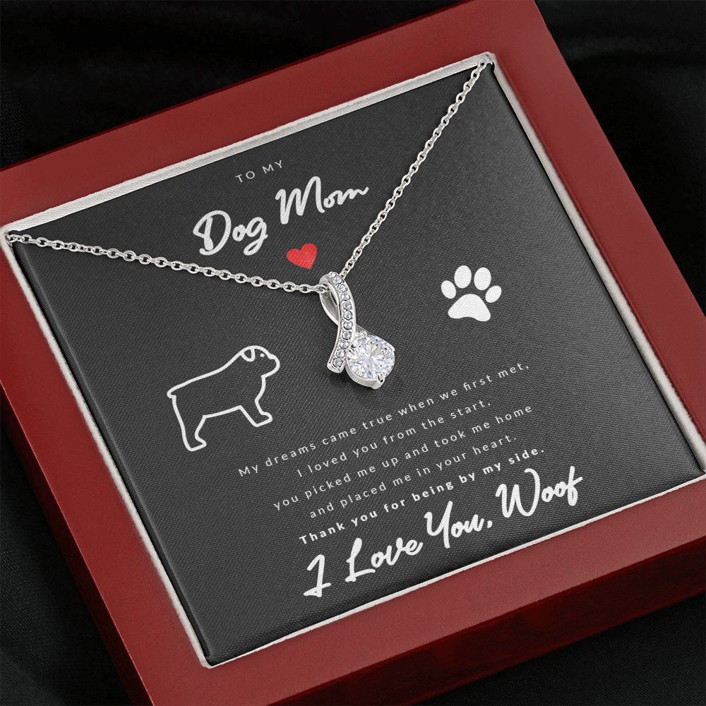 From Dog to Mom (English Bulldog) - Beauty Drop Necklace