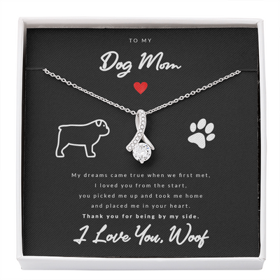 From Dog to Mom (English Bulldog) - Beauty Drop Necklace
