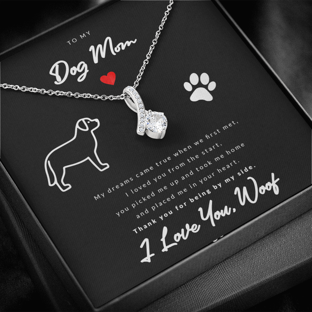 From Dog to Mom (Golden Retriever) - Beauty Drop Necklace