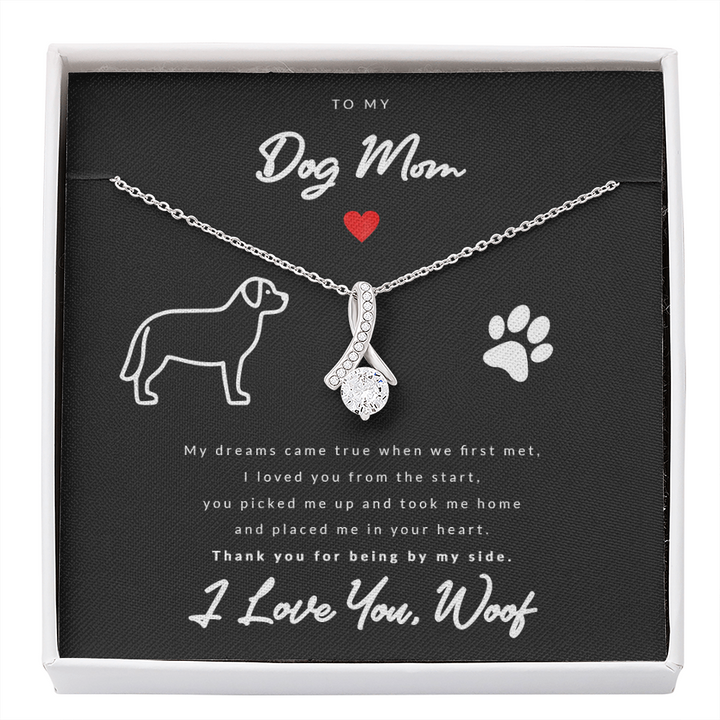 From Dog to Mom (Golden Retriever) - Beauty Drop Necklace