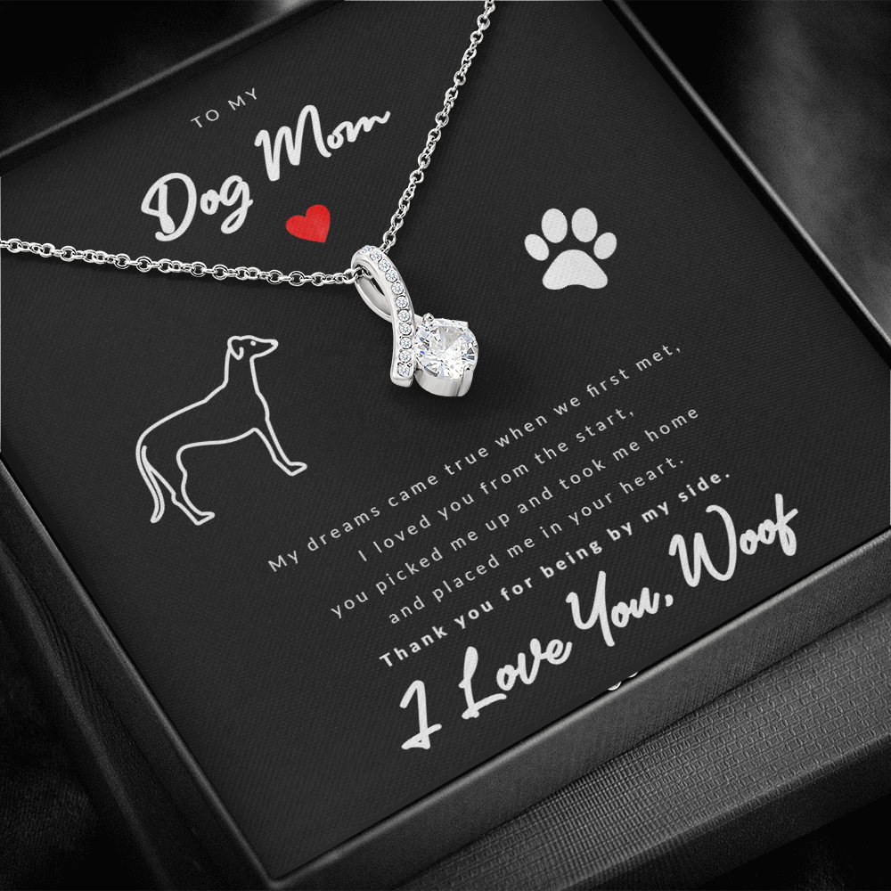 From Dog to Mom (Greyhound) - Beauty Drop Necklace