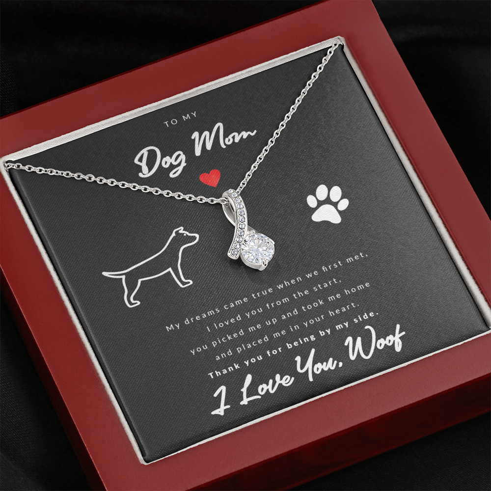 From Dog to Mom (Pit Bull) - Beauty Drop Necklace