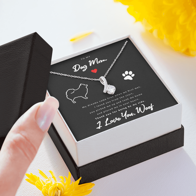 From Dog to Mom (Pomeranian) - Beauty Drop Necklace