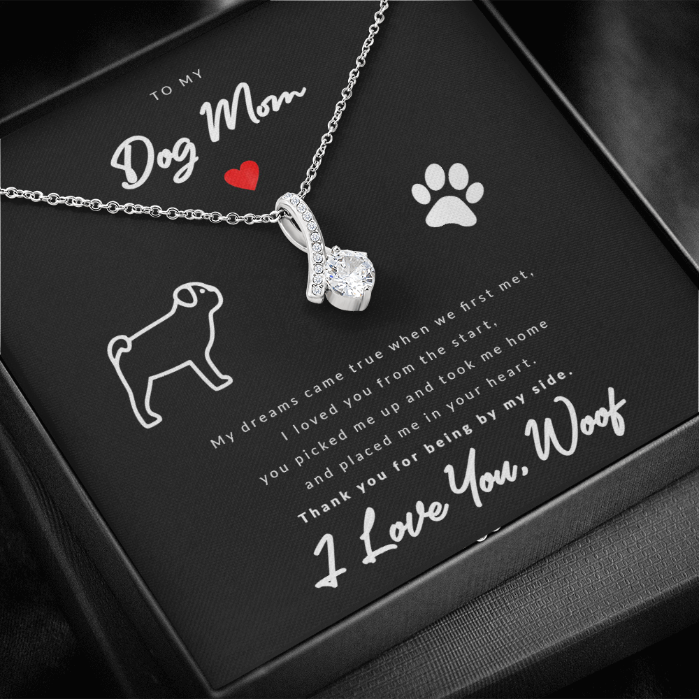 From Dog to Mom (Pug) - Beauty Drop Necklace