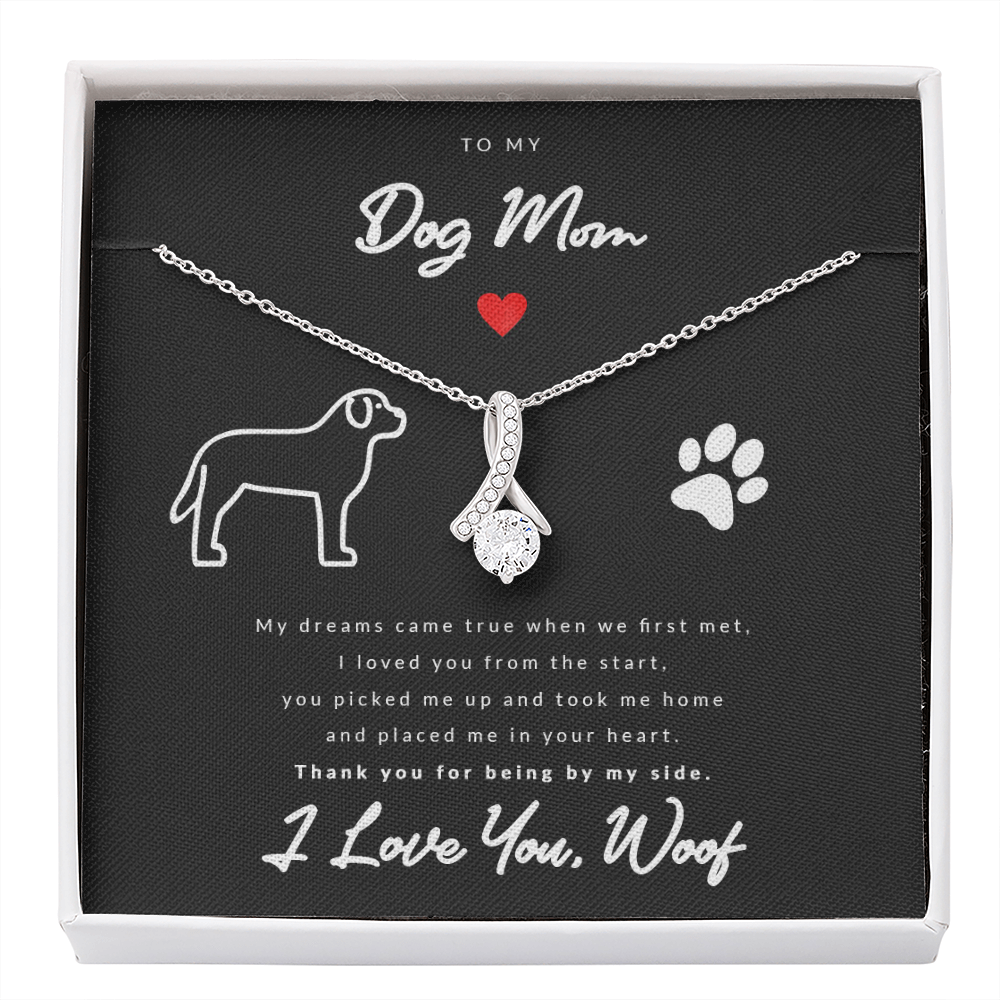 From Dog to Mom (Rottweiler) - Beauty Drop Necklace