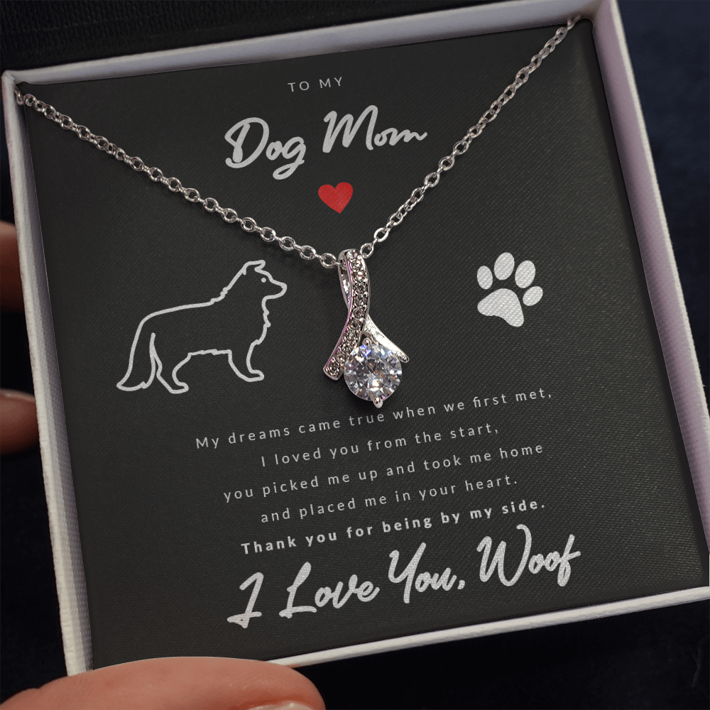 From Dog to Mom (Shetland Sheepdog) - Beauty Drop Necklace