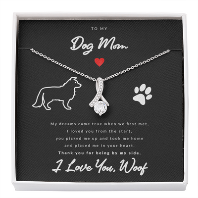 From Dog to Mom (Shetland Sheepdog) - Beauty Drop Necklace