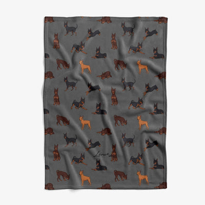 Mini Pinscher - Comfy Fleece Blanket