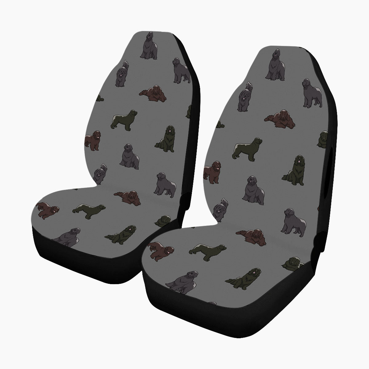 Newfoundland Dog - Pair of Car Seat Covers