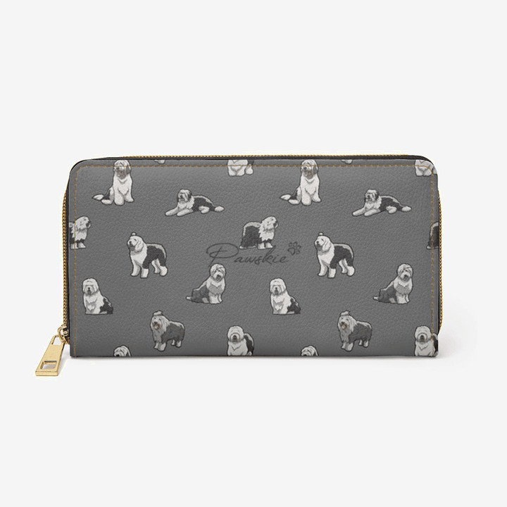 Old English Sheepdog - Zipper Wallet