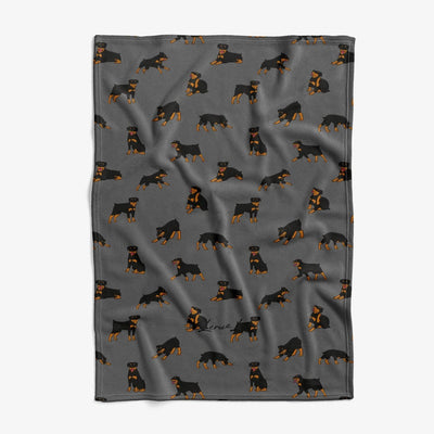 Rottweiler - Comfy Fleece Blanket