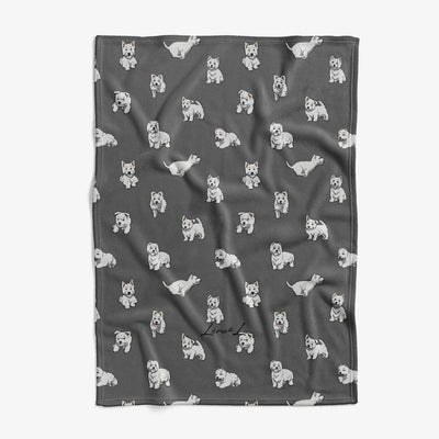 Westie - Comfy Fleece Blanket