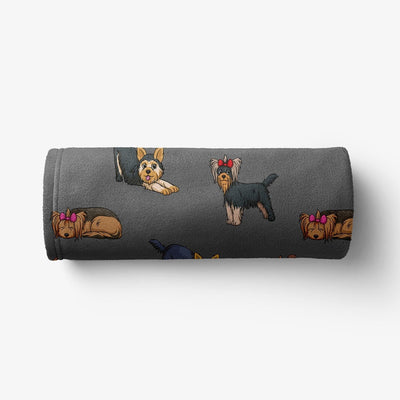 Yorkie - Comfy Fleece Blanket